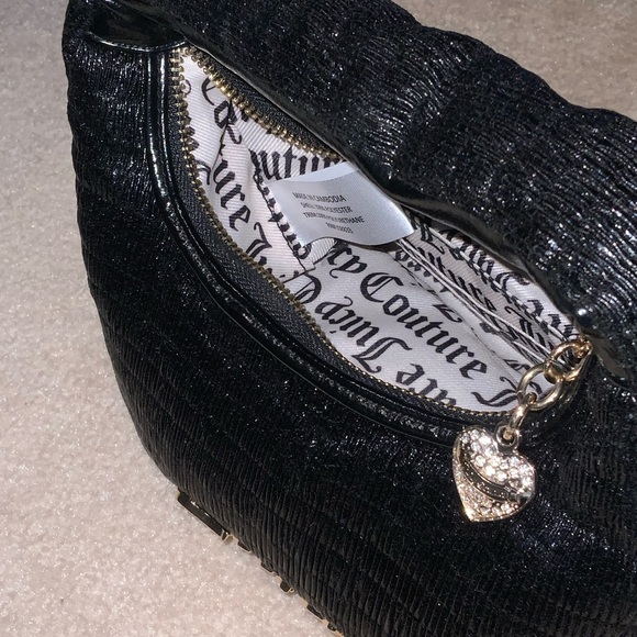 Juicy Couture Black Mini Bag with Gold Accents - Picture 4 of 5